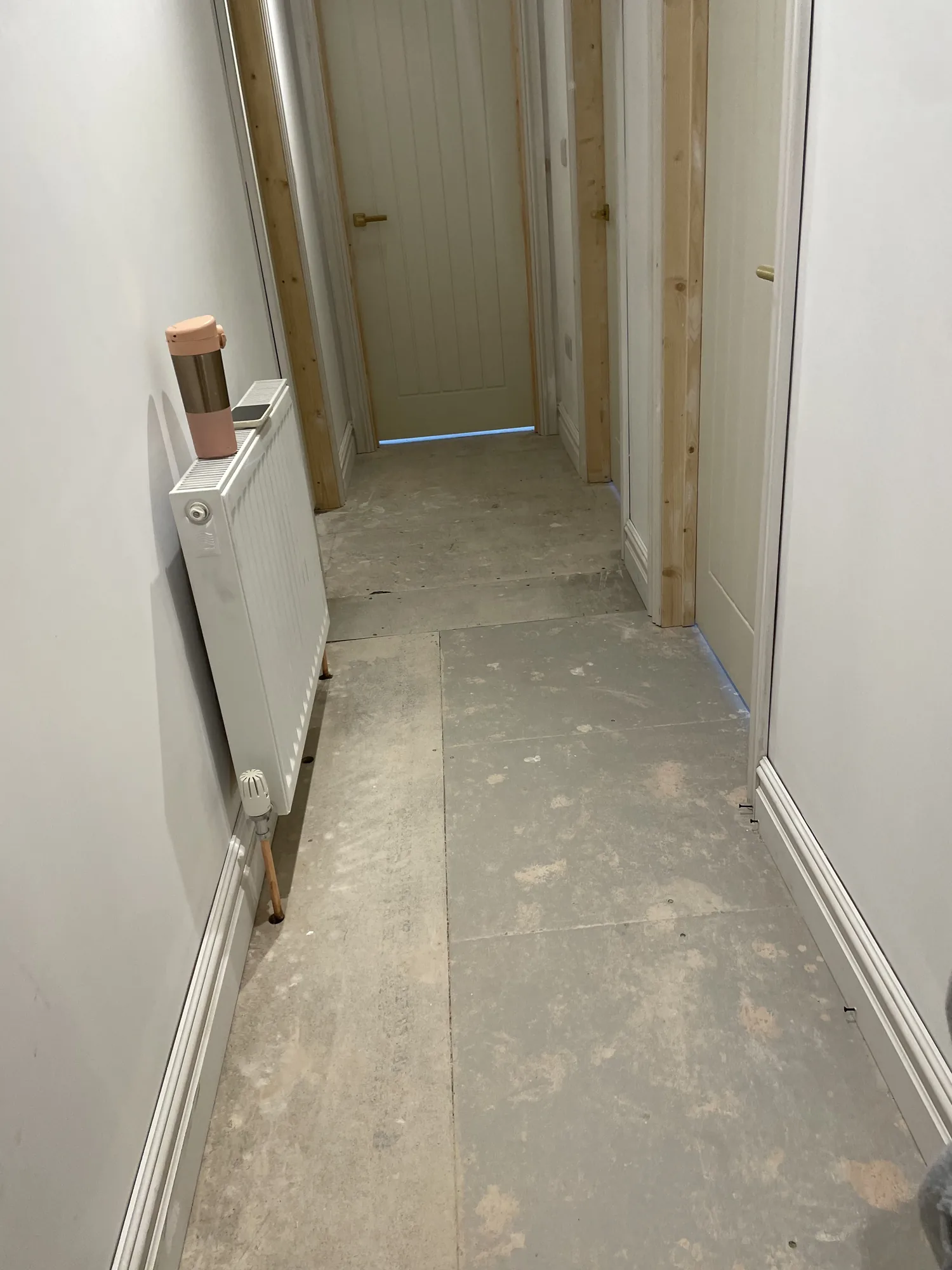 New wiring and skirting during a rewire