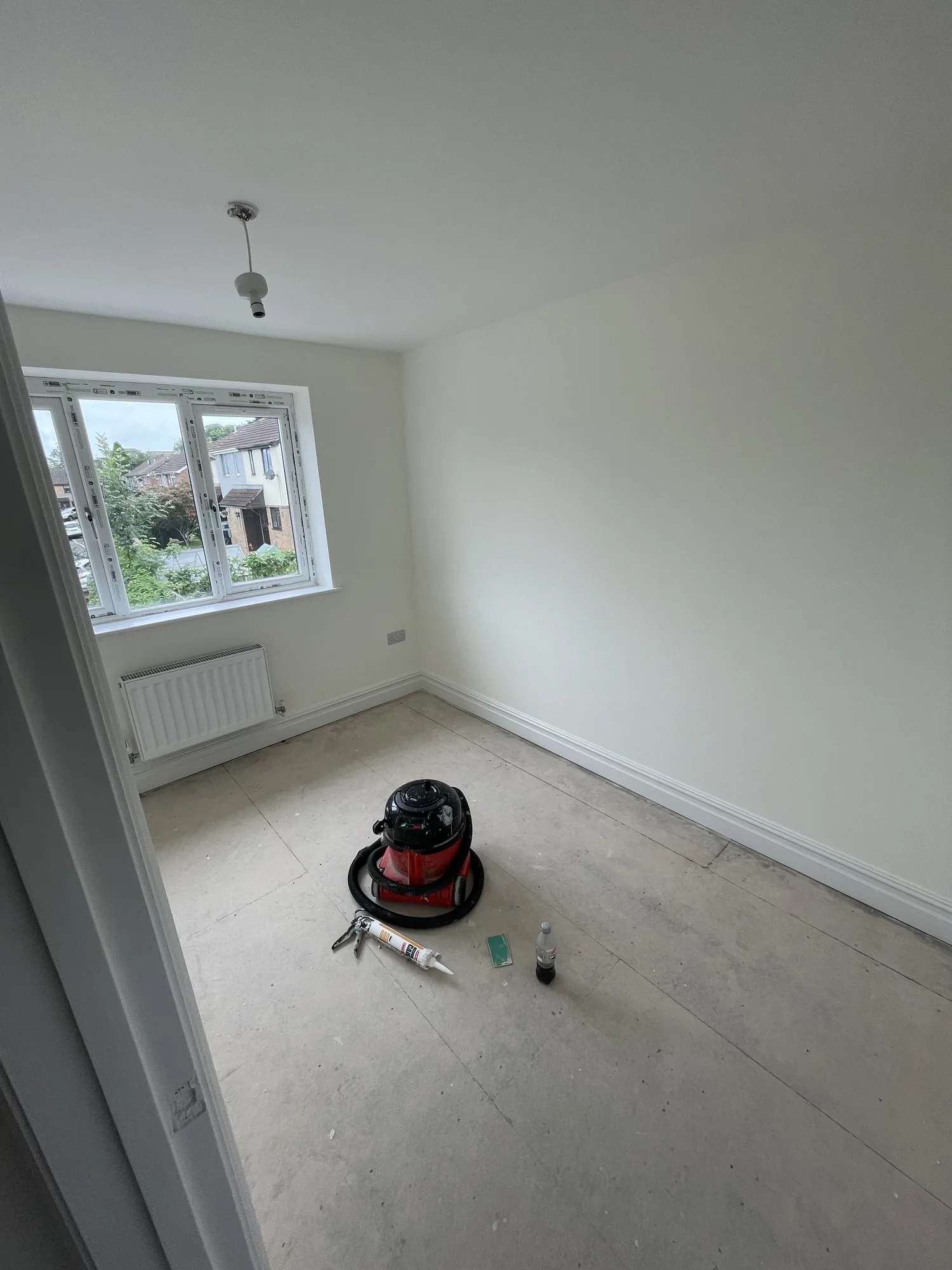 Room during a full house rewire